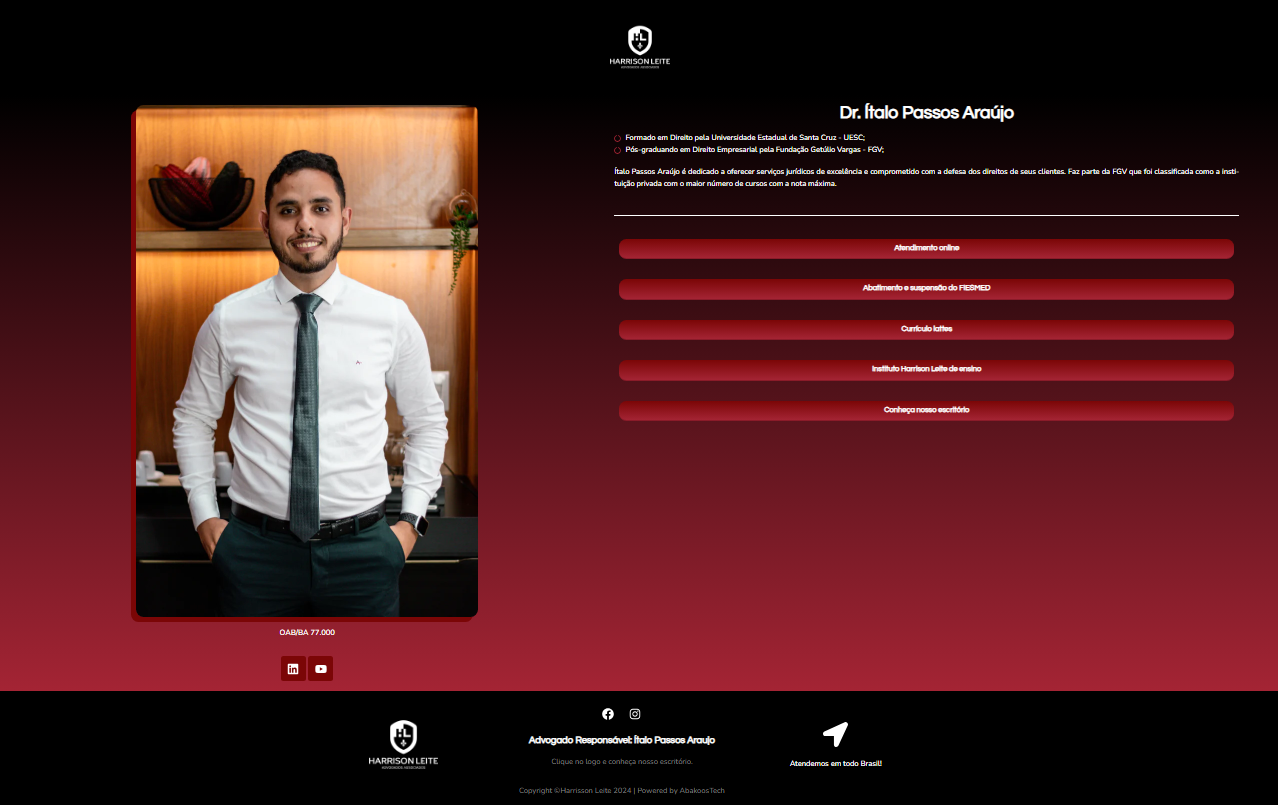 Website do Italo Passos, advogado